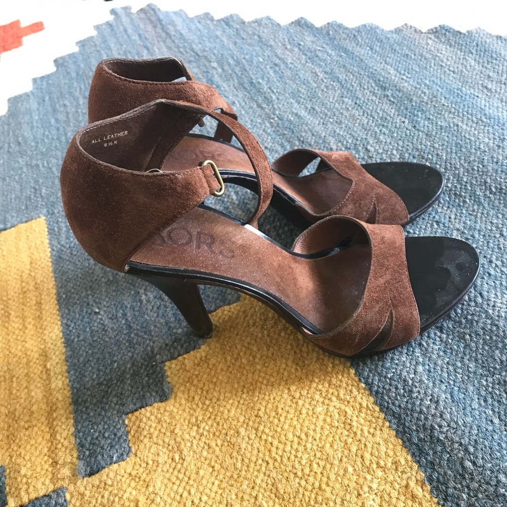 Vintage Michael Kors Brown suede heels